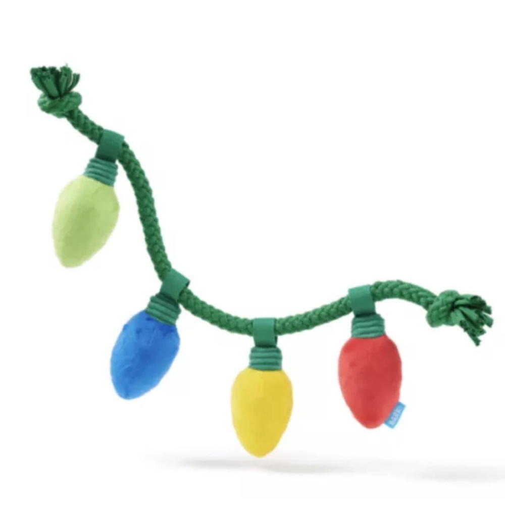 NWT Bark Box Deck The Howls Watt A Delight Multi Squeaker Dog Toy Tug Christmas - Picture 7 of 10